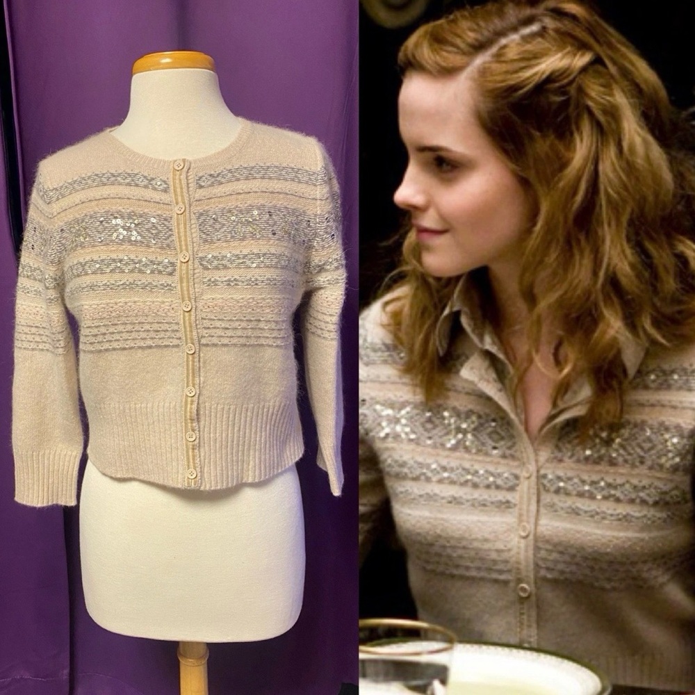 ASO Hermione Granger Next Sequin Fair Isle Cardigan